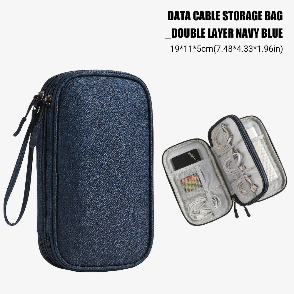 Reise Organizer Tasche für Kabel USB Ladegerät Wasserdicht Tragbar Mehrschichtig