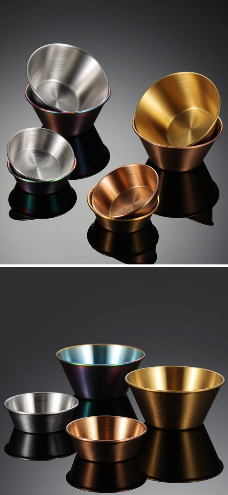 304 Edelstahl Gewürzschale - Runde Dip-Schüssel für Saucen-Yabubest - Home & More