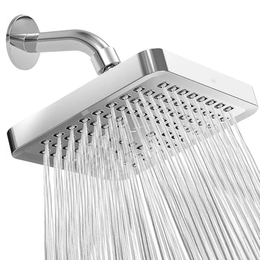 6 Zoll Hochdruck Regenduschkopf mit Arm Verstopfungshemmende Düsen