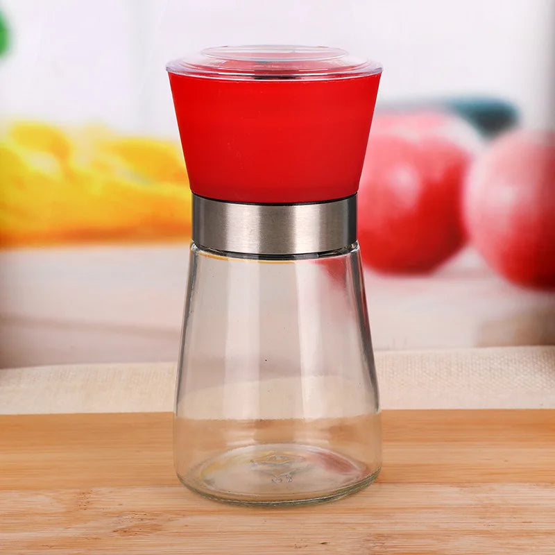 Präzise Mahlfunktion: Manuelle Salz-Pfeffermühle 150ml Edelstahl - Glas