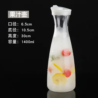 Transparente BPA-freie Wasserflasche mit Auslaufsicherem Deckel – 1,0L Kunststoff