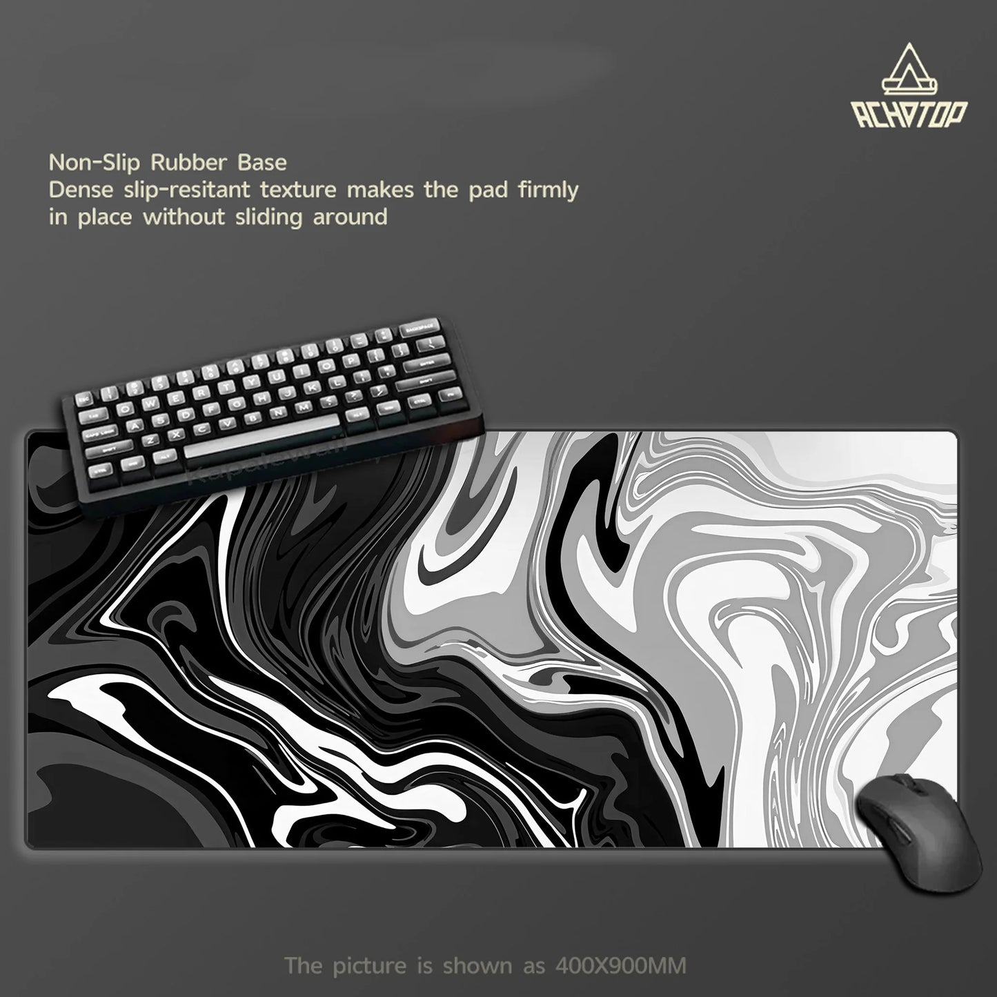 Großes Gaming Mauspad Strata Liquid Line Rutschfest Schreibtischunterlage