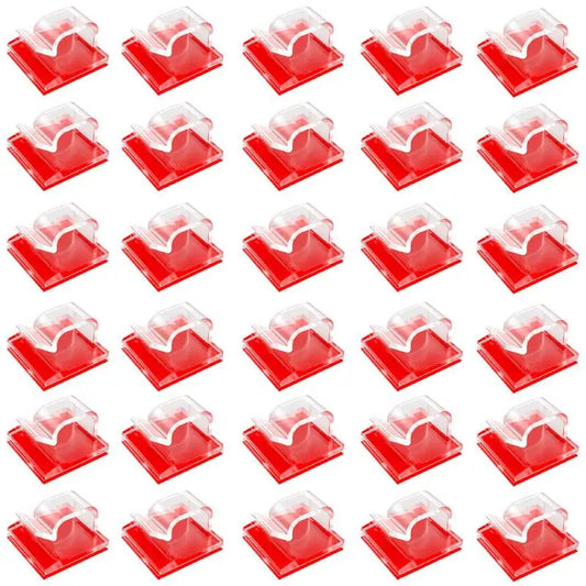 40 Stück selbstklebende Kabelclips für sauberes Kabelmanagement zuhause