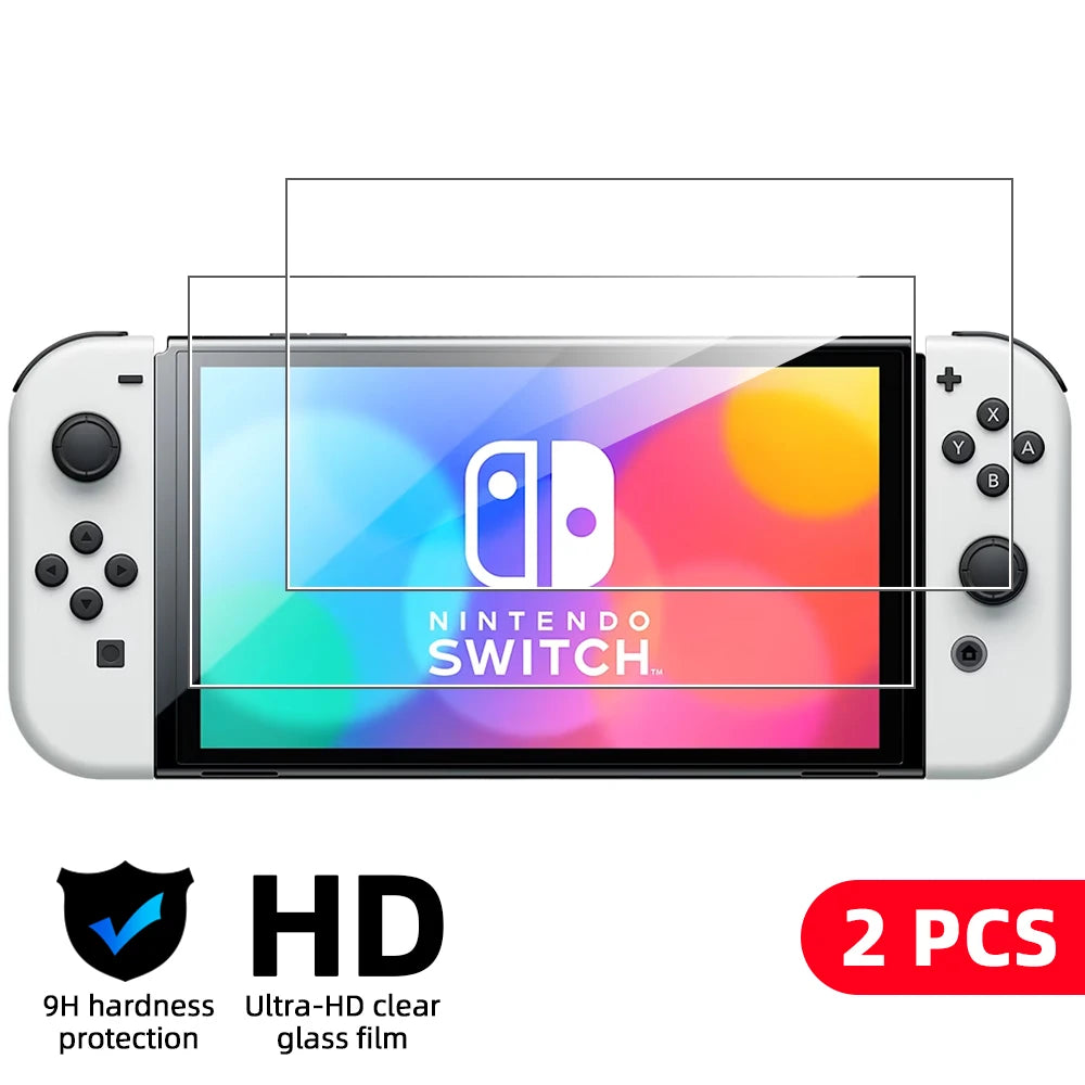 9H gehärtetes Glas Displayschutzfolie für Nintendo Switch OLED - Lite