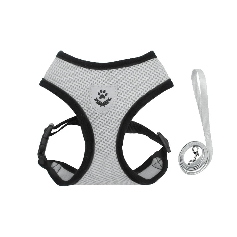 Verstellbares Reflektierendes Katzengeschirr mit Leine Set für Outdoor