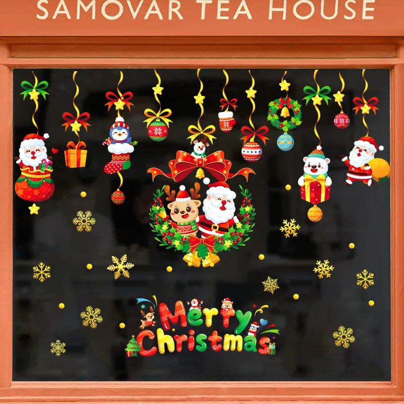 137 Schneeflocken Fensteraufkleber Wiederverwendbare Winterdekoration