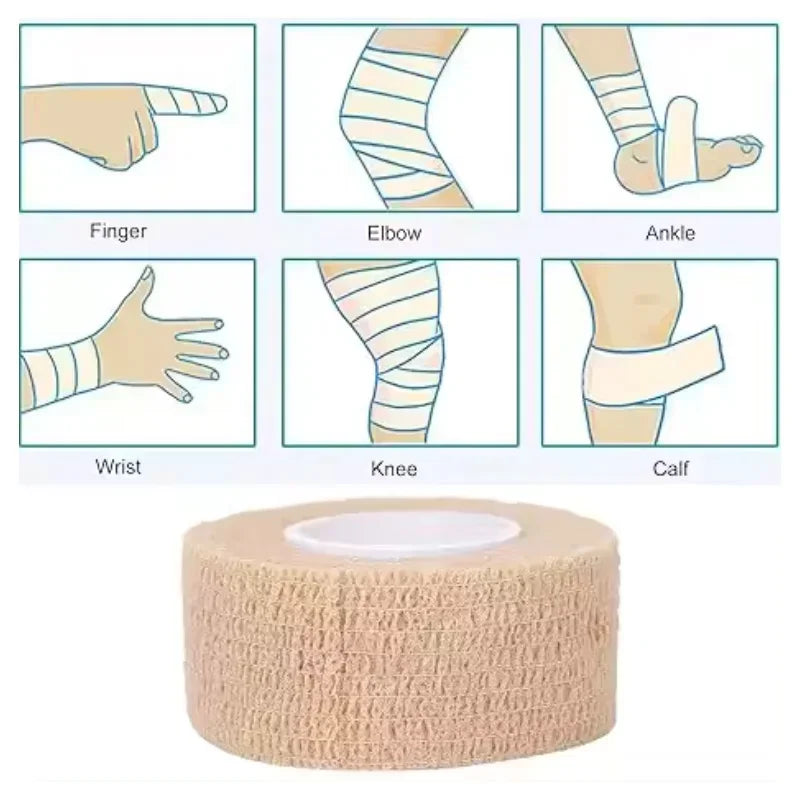 Selbstklebende elastische Hautfarben-Bandage, 10/20/50 Stk für sicheren Halt