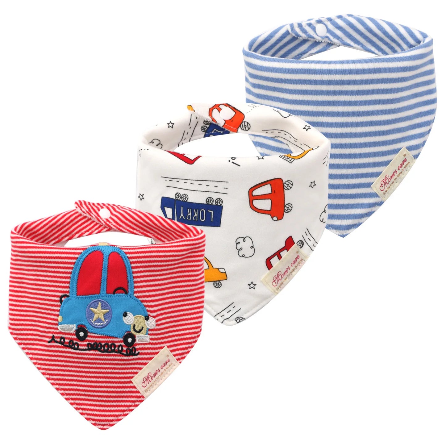 Weiches 3-teiliges Baby-Speicheltuch Set für Jungen - Mädchen – saugfähig, unisex