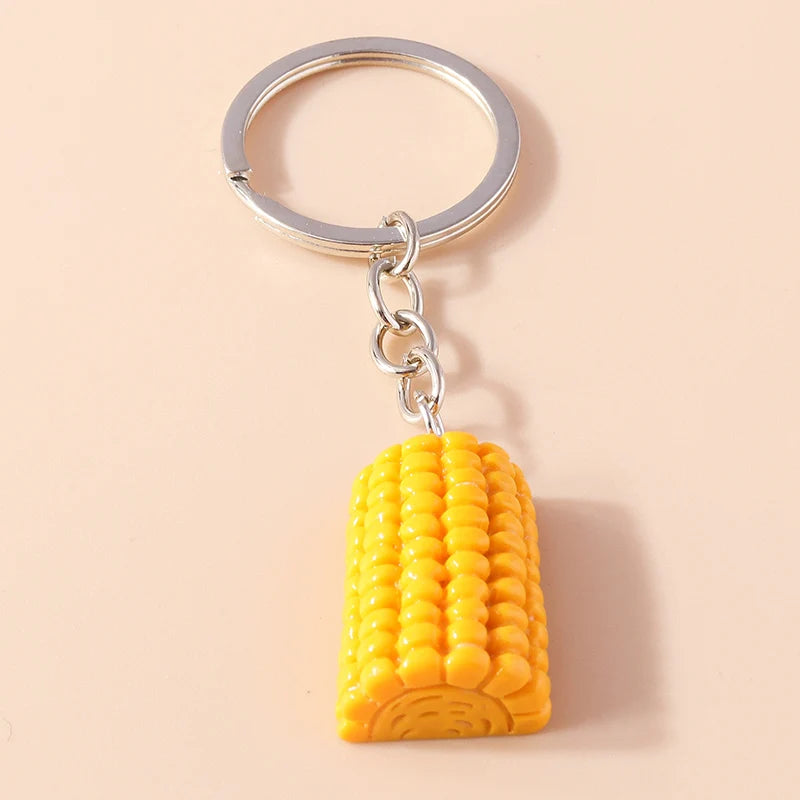 Goldfarbener Lebensmittel-Pfeffer Schlüsselanhänger – Niedlich - Geschenkidee