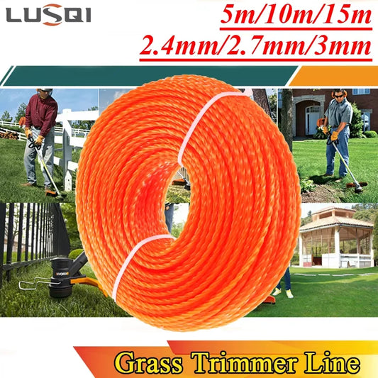 Starker Spiral-Nylon Rasentrimmerfaden für Freischneider - Rasenmäher Zubehör