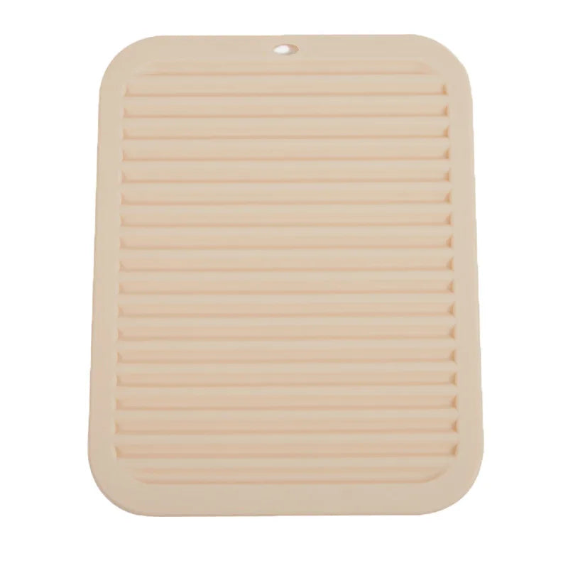 Kieselgel Ablaufpolster aus Bambus rutschfest Wärmeisolierung Küche