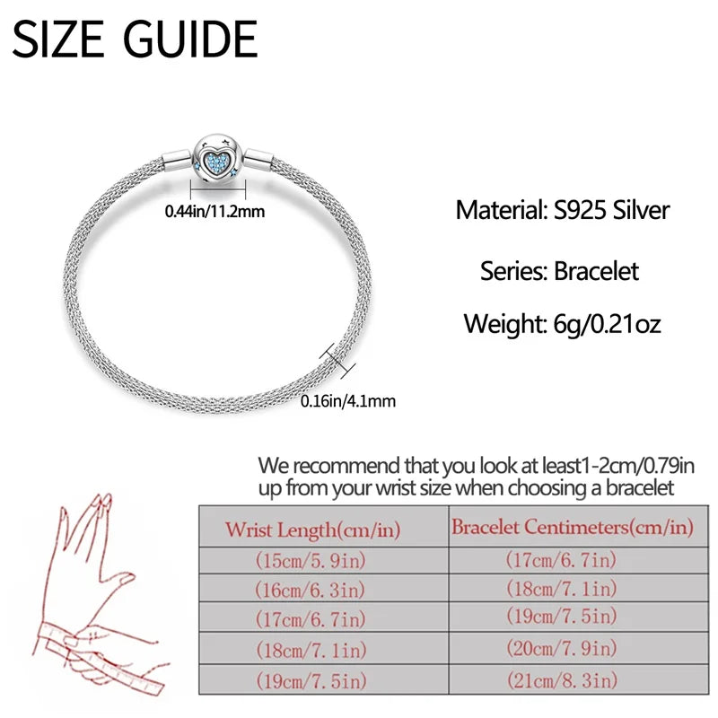 Armband Silber 925 mit Stern Mond Sonne und Grünem Zirkon Charm