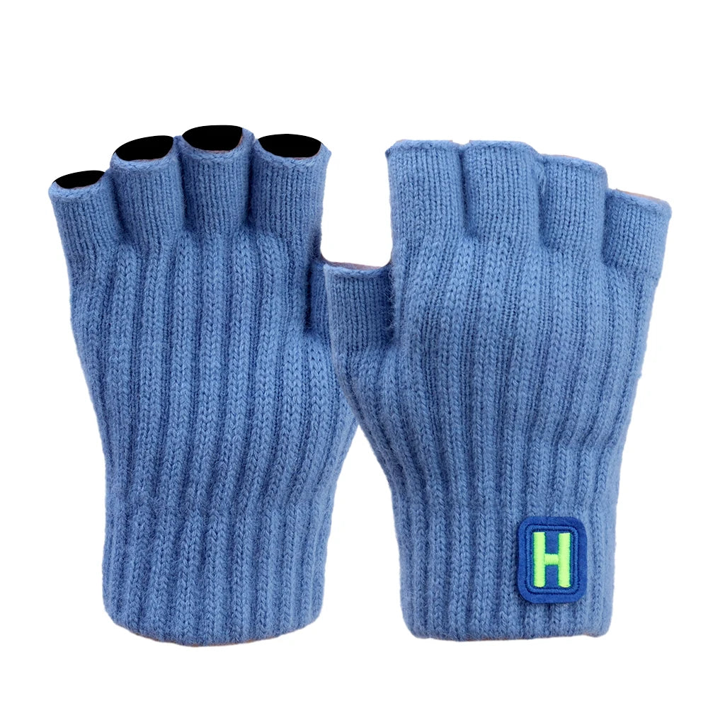 Gestrickte Thermo Halbfingerhandschuhe Für Damen Und Herren-Yabubestshop