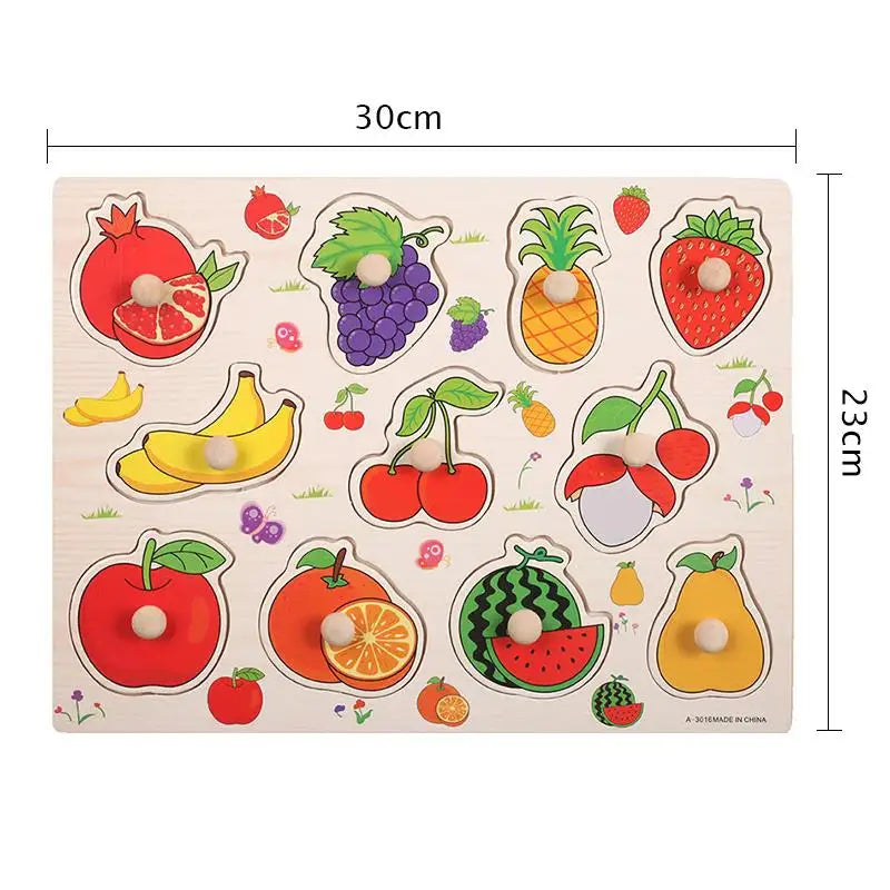 Montessori Holzpuzzle Formen Lernspielzeug für Kleinkinder