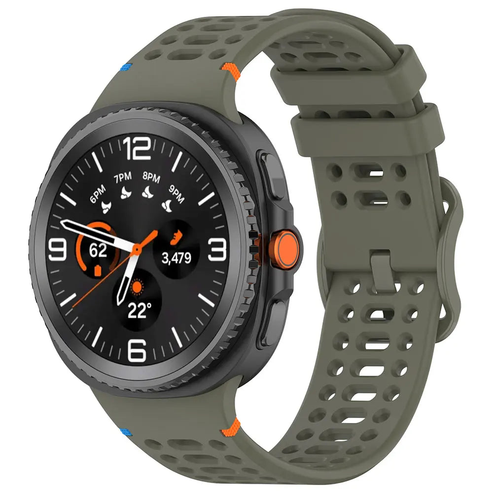 Silikon Ersatzarmband für Smartwatch 40 44 47 mm Sport komfortabel