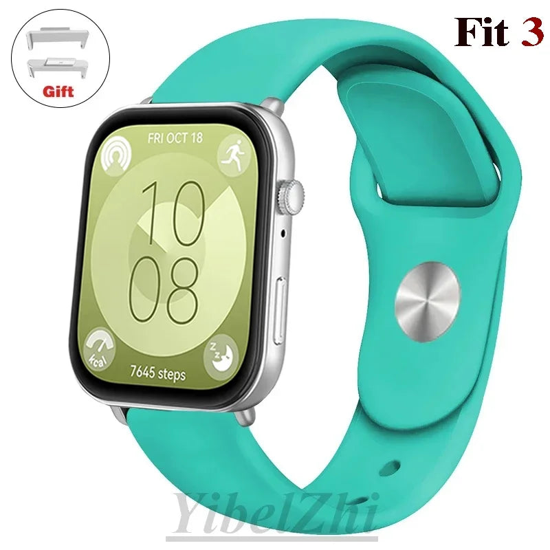 Wasserdichtes Silikonband in diversen Farben – perfekt für Huawei Watch FIT 3 - FIT 2
