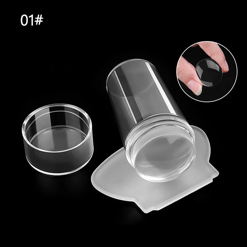 Kunstnägel Stamping Platten Kit mit Schablonen und Zubehör