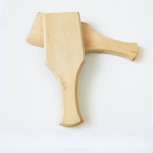 Tonpaddel Keramikwerkzeug aus Holz für Handbau und Küche glatt