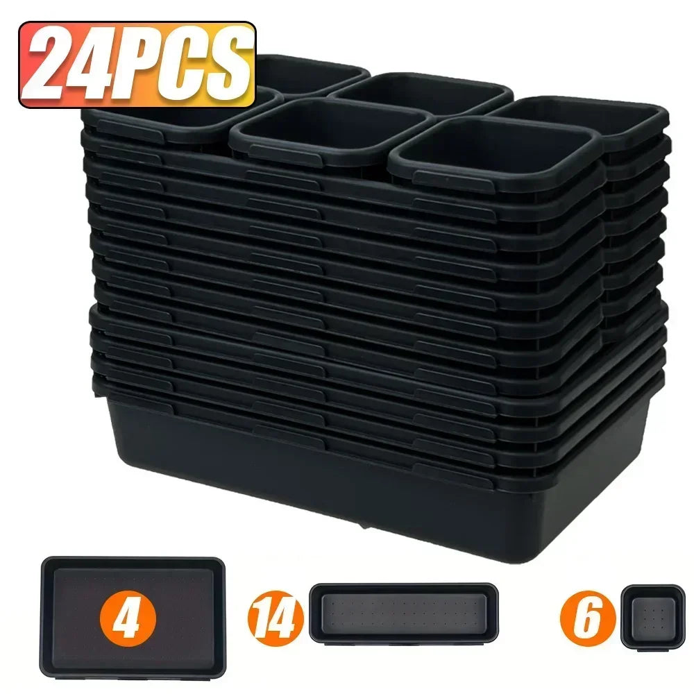 Werkzeugkasten Organizer Set mit Schubladenablage und Trennblättern