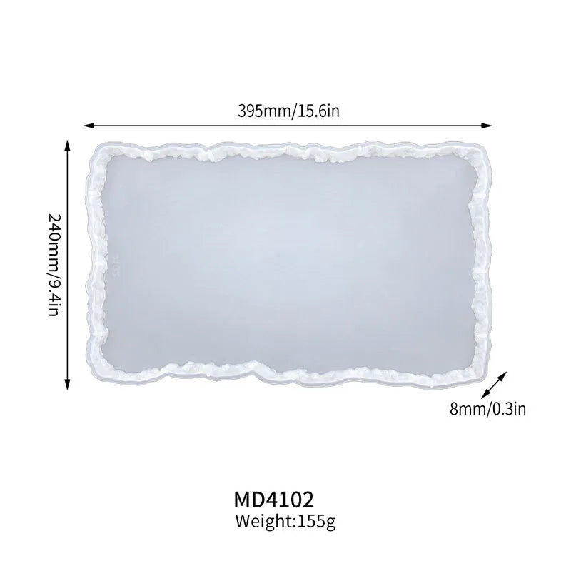 Silikonform dreischichtig für Obst Tee Untersetzer Epoxy Harz Kunst