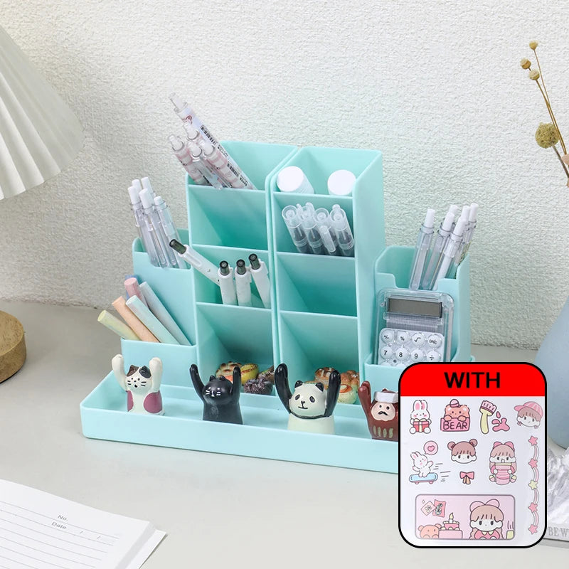 Stifthalter Kunststoff Quadratisch Schreibtisch Organizer Bleistifthalter