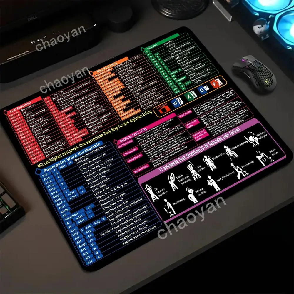 Effiziente Schreibtischunterlage mit Excel Tastenkombinationen
