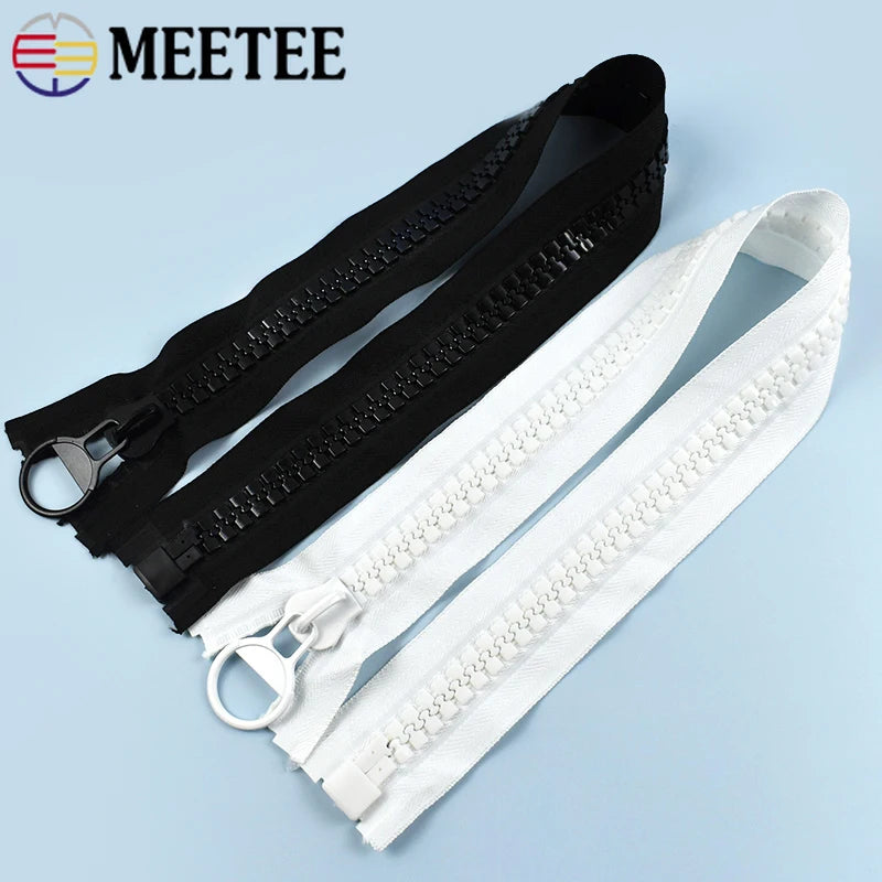 Extra grosser Resin Reissverschluss offen 60-200 cm fuer Jacken Taschen