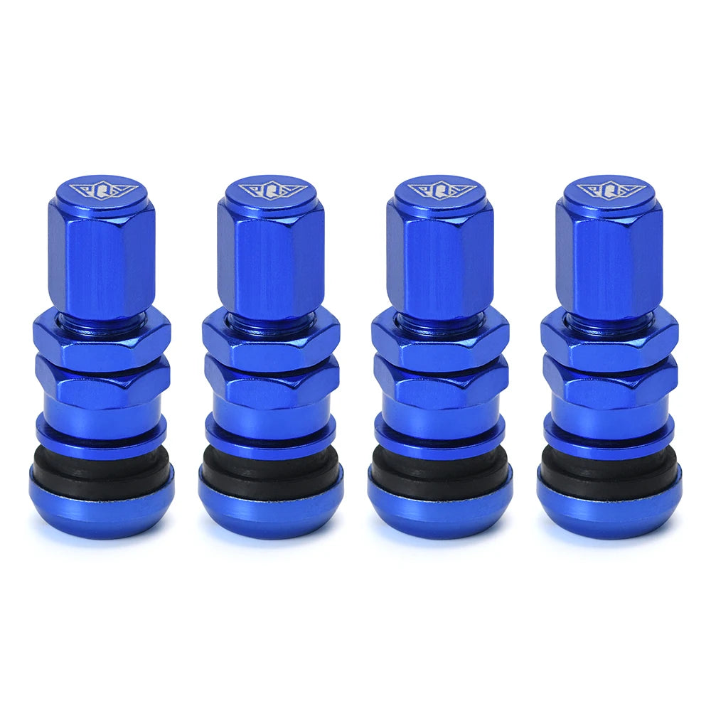 4er Set Aluminium Ventilkappen für Tubeless Reifen Auto Motorrad