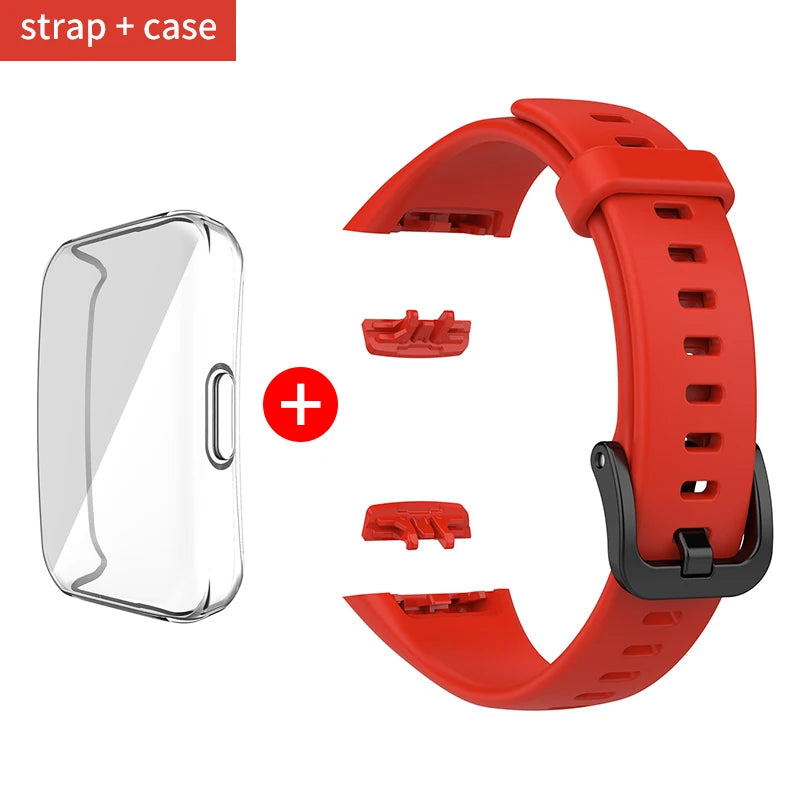 Silikon Ersatzarmband mit TPU Schutz für Huawei - Honor Band 6