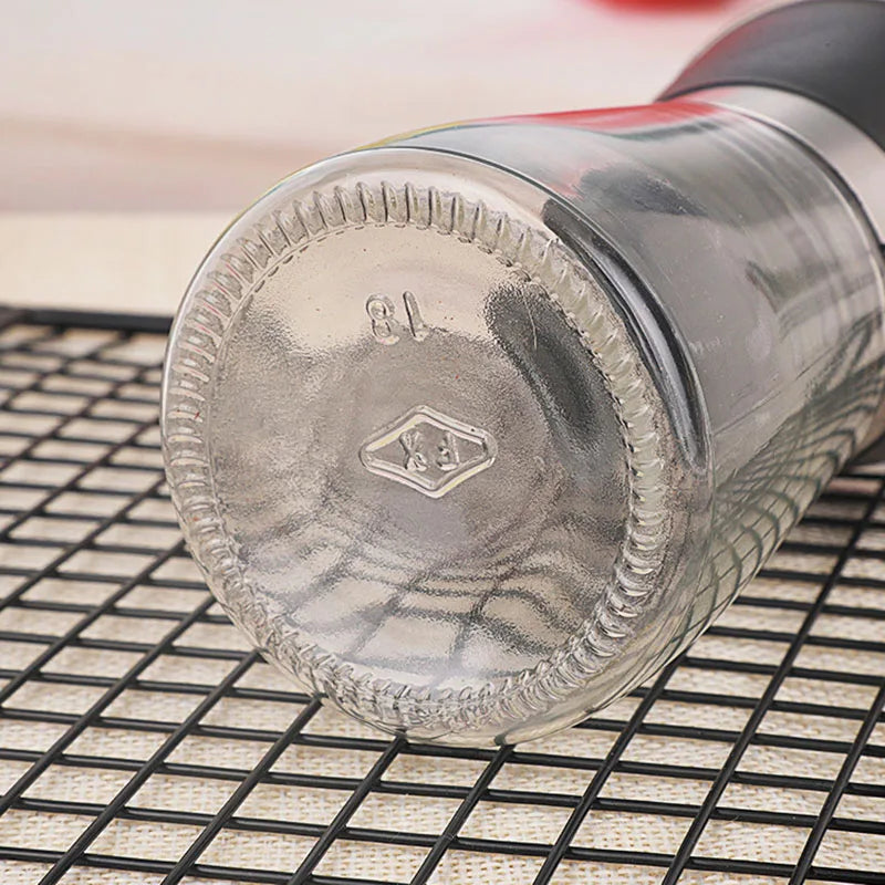 Präzise Mahlfunktion: Manuelle Salz-Pfeffermühle 150ml Edelstahl - Glas