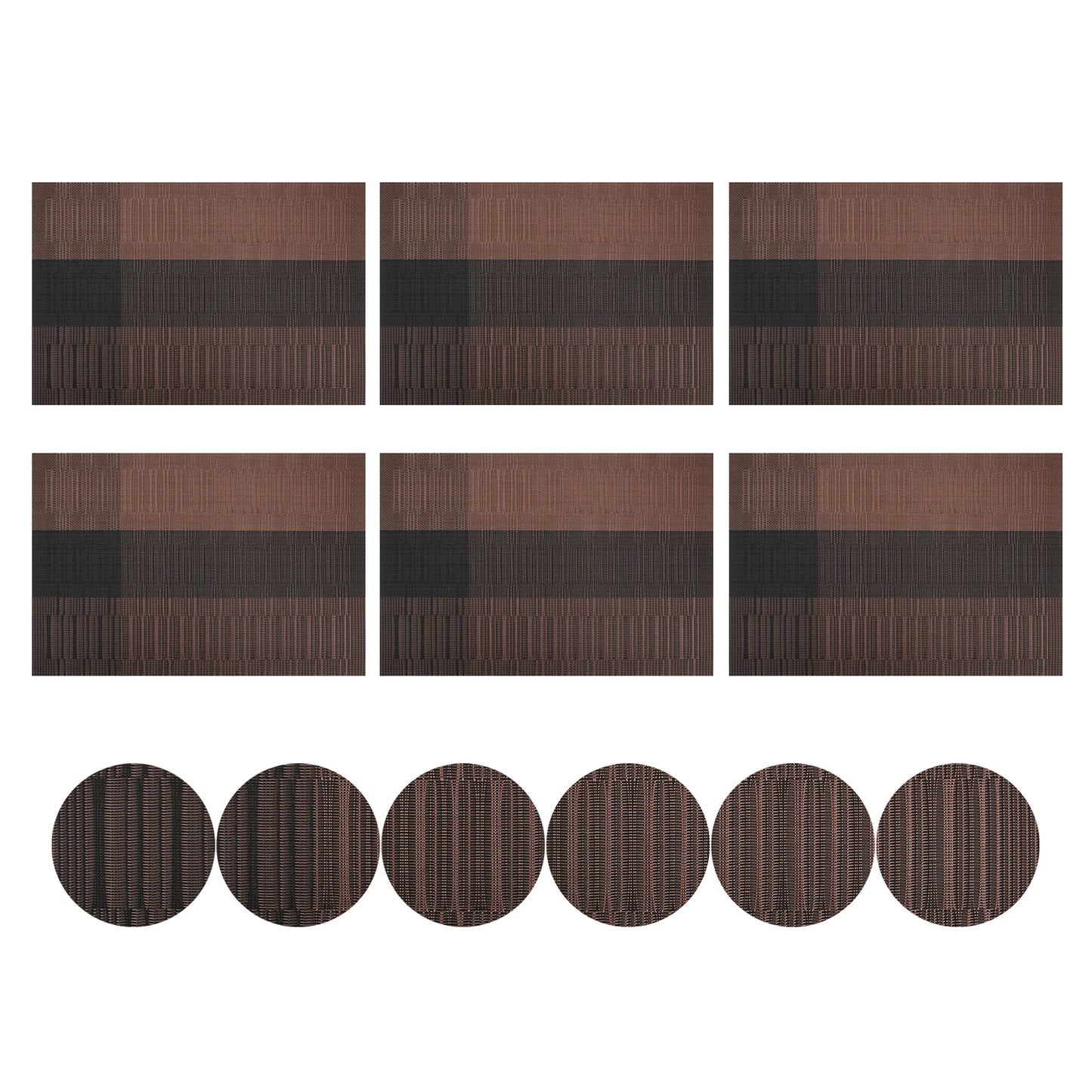 Modernes Tischset Set mit Untersetzern – Rutschfest & Leicht zu Reinigen