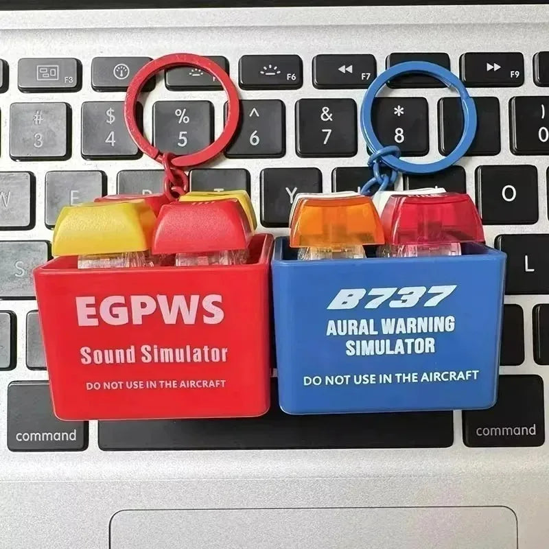 Flugzeug Schlüsselanhänger mit Sound für Luftfahrt Fans Pilot Geschenk