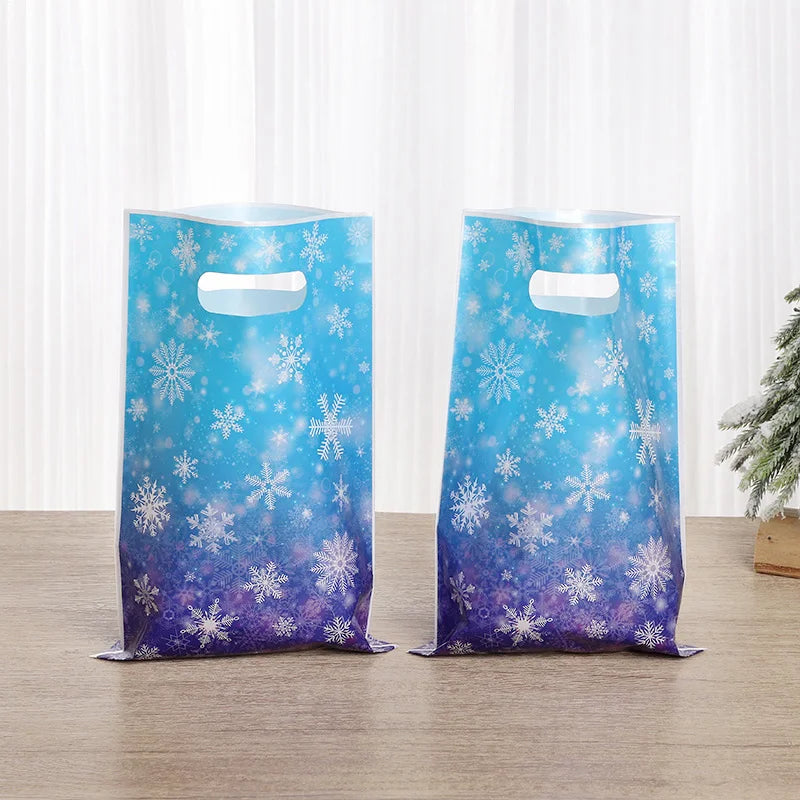Festliche Schneeflocken Geschenkbeutel für Party und Feiertage