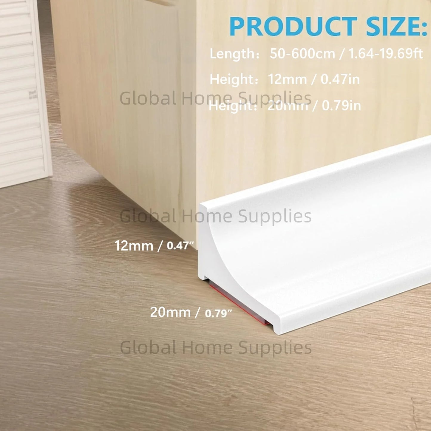 Selbstklebender Silikon Wasser Stopper für Dusche und Küche