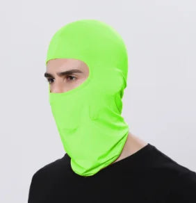 Rosa Sturmhaube Gesichtsmaske mit UV Schutz und Kühlung für Sommer