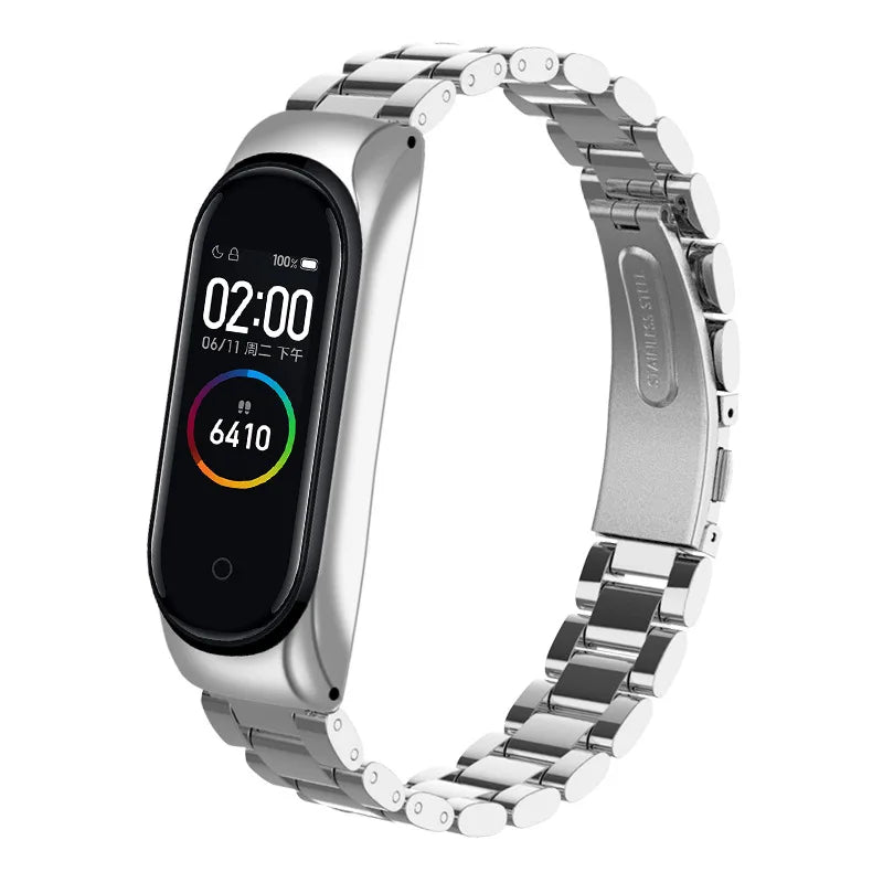 Edelstahl Ersatzarmband für Xiaomi Mi Band 3-7 – Stilvoll - Verstellbar