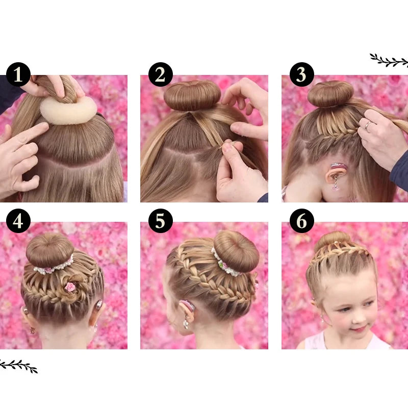 Magischer Haar Brötchen Donut für einfaches Styling in S, M, L und Wunschfarbe