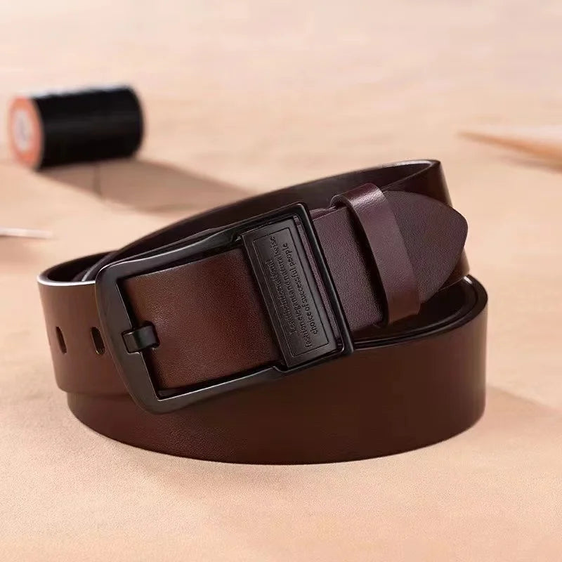 Leder Gürtel Herren Unisex mit Metall Schnalle für Business und Freizeit-Yabubest - Home & More
