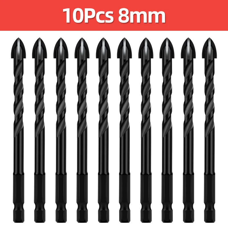 Multifunktionales Spiralbohrer Set für Beton Fliesen und Metall