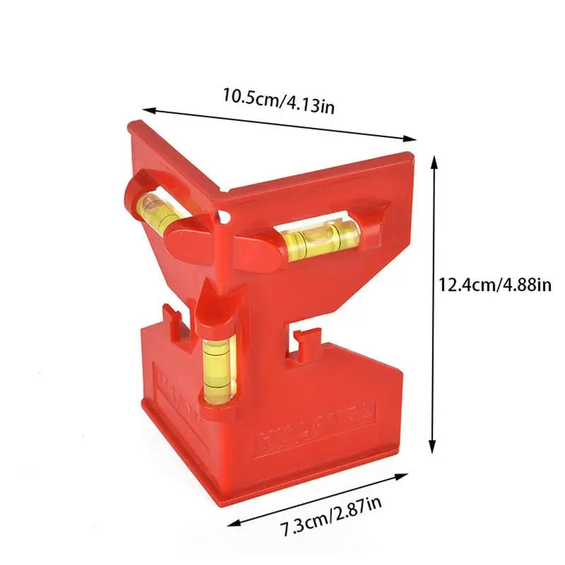 Magnetisches Nivellierwerkzeug 3 Libellen für Pfosten Rohre Holz