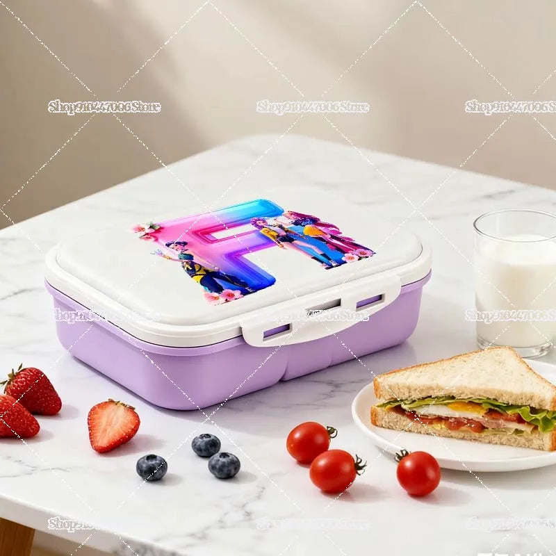 Praktische Lunchbox mit individuellem Buchstabendruck für Schule und Freizeit