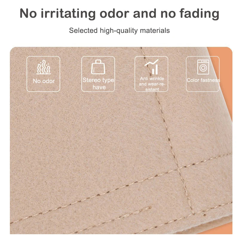 Praktischer Organizer Einsatz aus Filz für Taschen