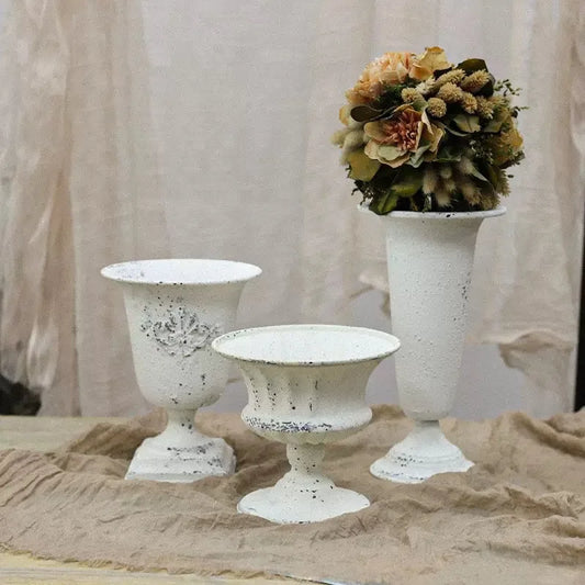 Retro Eisen Vase für Blumen, Heimdekoration und Hochzeit
