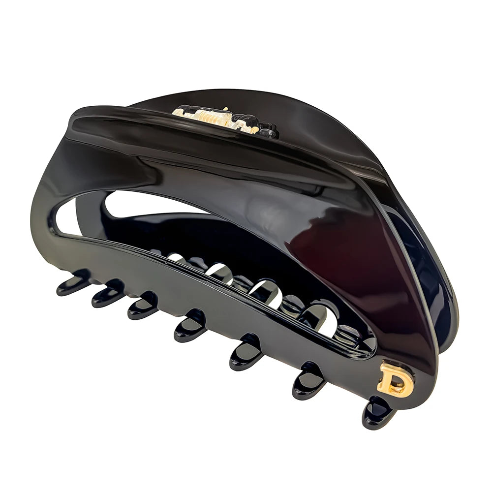 eManco Mehrfarbige Queen-Size-Haarspange für Dusche, Bad, elegante Mode, Haarschmuck, Acetat, glatte Blumenmuster