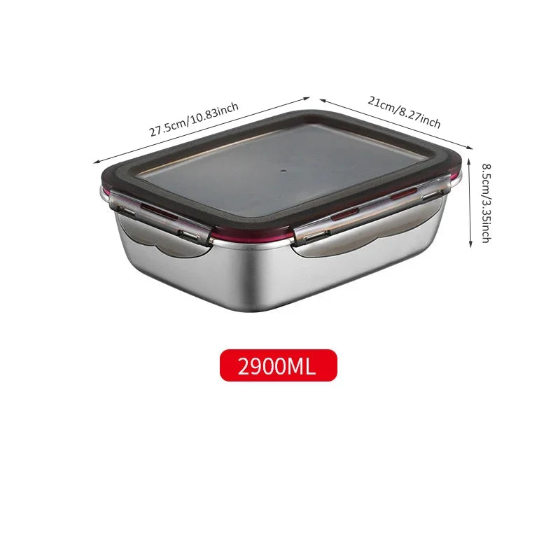 Edelstahl Bento Lunchbox Auslaufsicher – Tragbare Lebensmittel Aufbewahrung 304