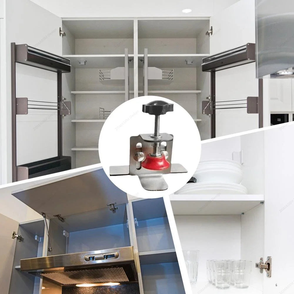 Edelstahl Montage-Jig für Schranktüren – Präzise Holzbearbeitung JIG