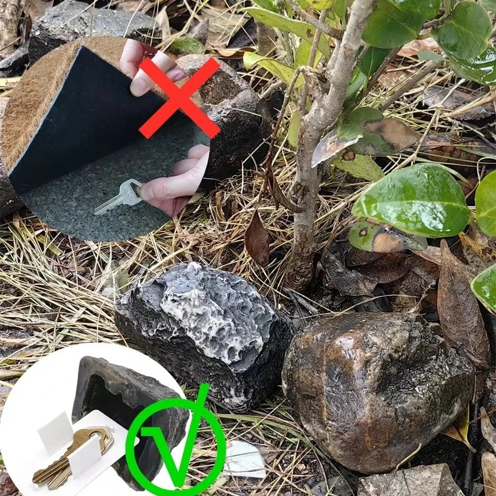 Sichere Versteckte Schlüsselbox in Steinoptik für Outdoor und Garten
