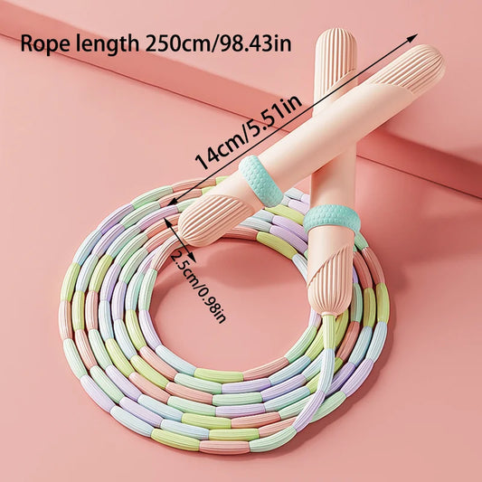 2,8m Fitness Springseil mit weichen Perlen für Anfänger Erwachsene Kinder
