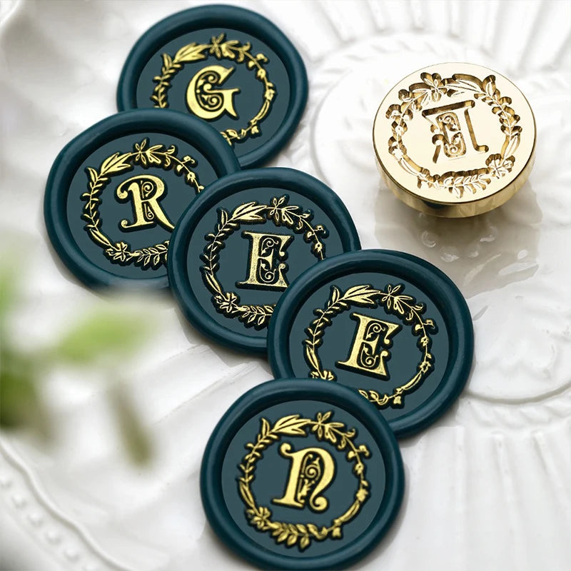 Retro Siegel Wachs Kit mit Metallstempel für kreative Dekorationen