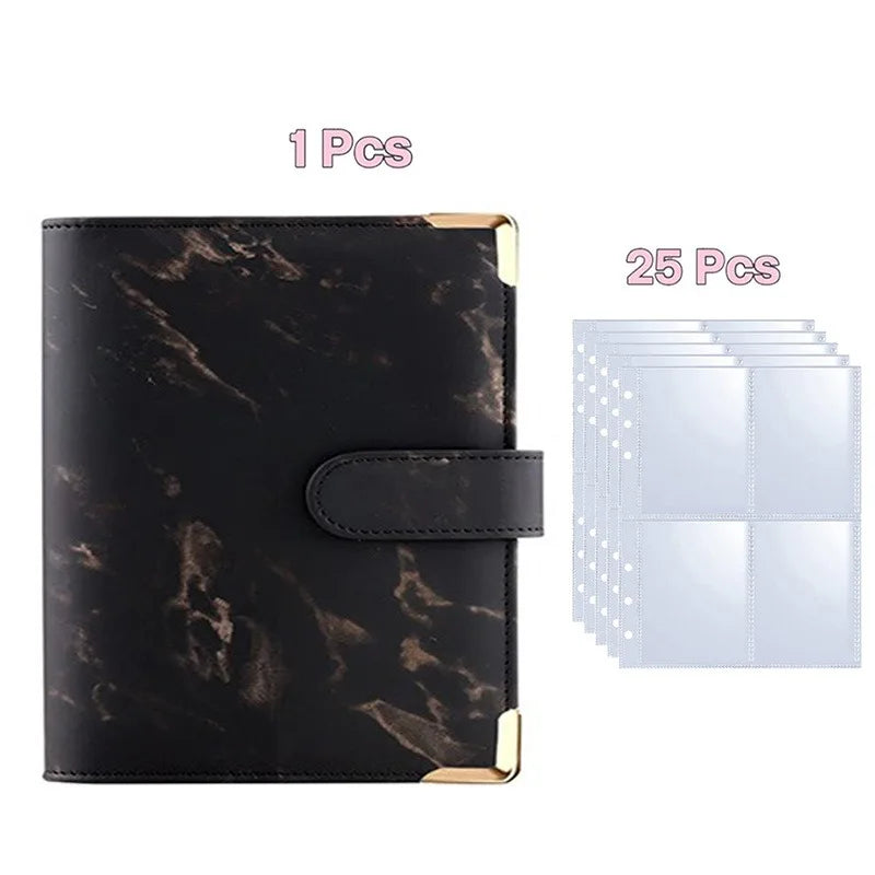 A5 Loseblatt Fotokarten Binder mit 25 Seiten für Kpop Idolkarten Sammlung
